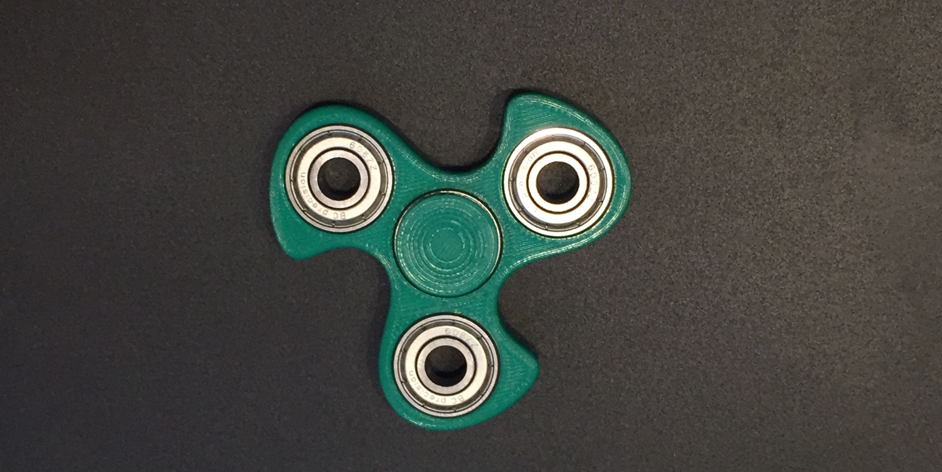 Fidget Spinner – Curved Ends – Jet Prints