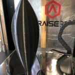 A 12 inch long Rocket 3D Printed on Raise3D N2
