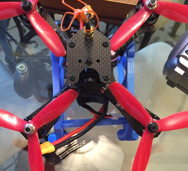 3d printed FPV Quadcopter Launch Pad for bottom battery quads