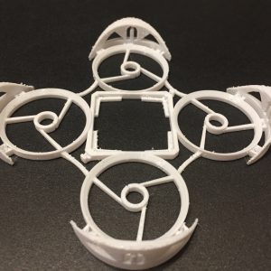 White Neato Whoop 3D Printed Frame From JetPrints
