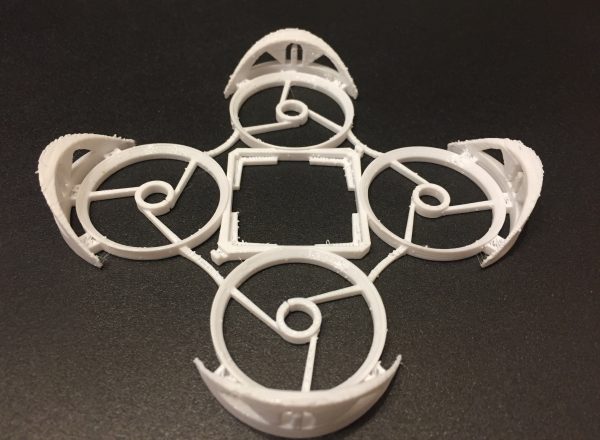 White Neato Whoop 3D Printed Frame From JetPrints